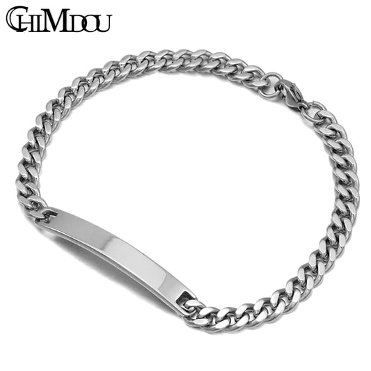 Chimdou Silver Color Stainless Steel Bracelet